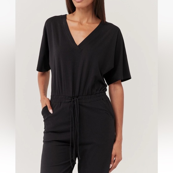 Pact Charlie Jumpsuit Black Sz Medium - Picture 3 of 16